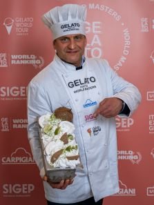 Piotr Pastuszko, second place at the Polish Gelato Festival World Masters challenge