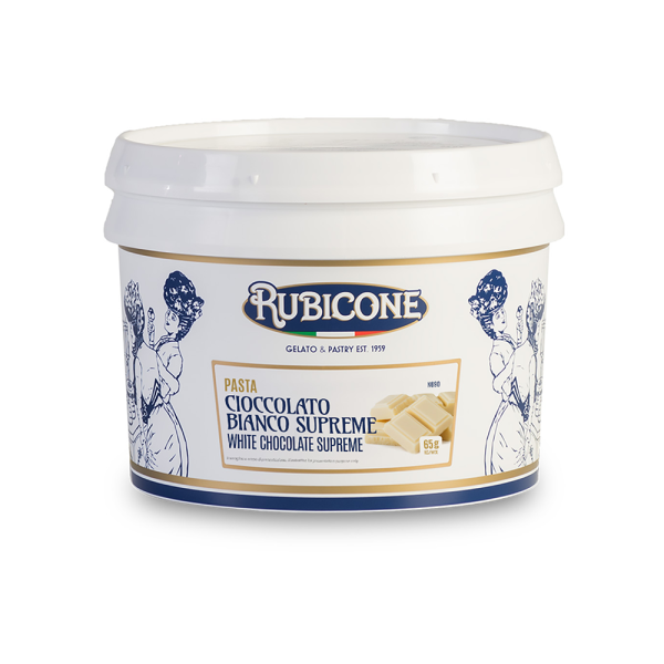 White Chocolate Supreme Gelato Paste - Rubicone N690 White Chocolate Supreme Gelato Paste, Rubicone N690 packaging